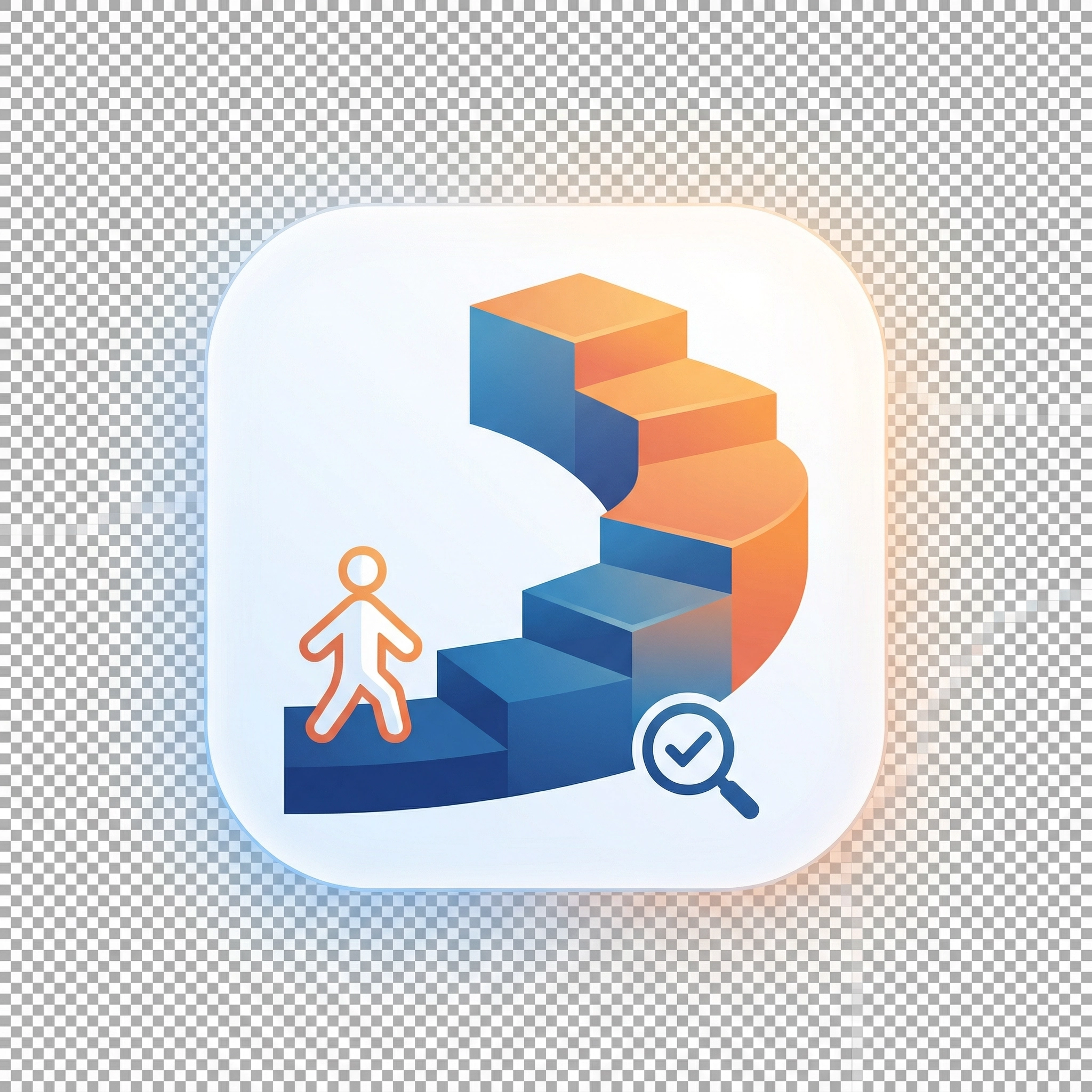 Learning curve assessment icon